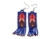 Beaded Native American Style Earrings - 1209-20-AS (9UD5)