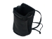 Black Leather Bullet Bag: Small - 1275-S-BK (Y2DRQ)