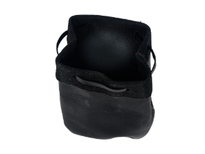 Gray Leather Bullet Bag: Small 