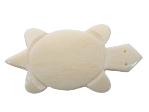 Turtle Bone Pendant with Hole: Small bone pendants