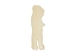 Standing Bear Bone Pendant with Hole: Big - 128-140B (Y2KC13)