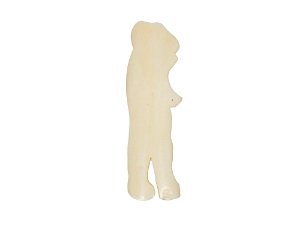 Standing Bear Bone Pendant with Hole: Big 