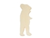 Standing Bear Bone Pendant With Hole: Small - 128-140S (A8)