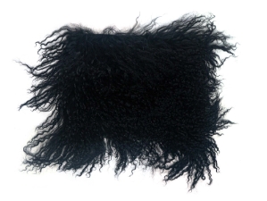 Tibet Lamb Project Piece: Black Dyed: 8" x 10" 