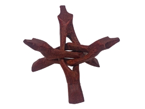 Brown Wood Tripod: 6" wooden tripods, wooden display stands