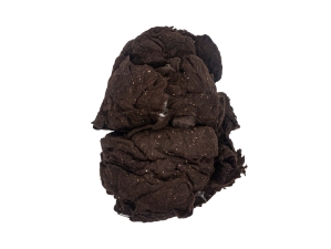 Alpaca Noil: Dark Brown with White (kg) 