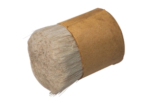 Goat Hair: Double Drawn: White: 1" 