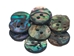 Paua Shell Button: 20L (12.5mm or 0.5") (12 pack) - 1393-20L-12 (9UC8)