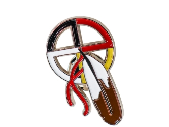 Medicine Wheel Enamel Pin 