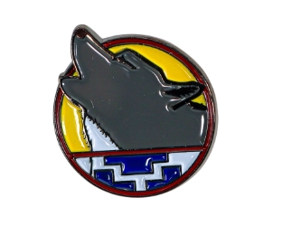 Howling Wolf Enamel Pin 