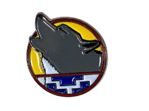 Howling Wolf Enamel Pin 