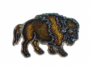 Buffalo Enamel Pin 