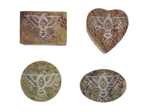 4 Soapstone Boxes: Thunderbird: 2" x 3" 