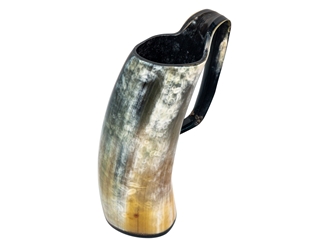 Extra Large Long Horn Cattle Viking Mug: Mixed Coloring mugs, cups, drinking vessels, norse