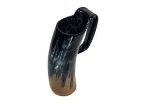 Extra Large Long Horn Cattle Viking Mug: Dark Coloring mugs, cups, drinking vessels, norse