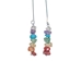 Chakra Chip Stick Earrings: Silver Color - 1414-1S-AS (8UR5)