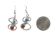 Chakra Infinity Earrings: Silver Color - 1414-2S-AS (Y2JC07)