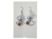 Chakra Infinity Earrings: Silver Color - 1414-2S-AS (Y2JC07)