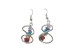 Chakra Infinity Earrings: Silver Color - 1414-2S-AS (Y2JC07)