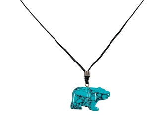 Bear Gemstone Necklace 