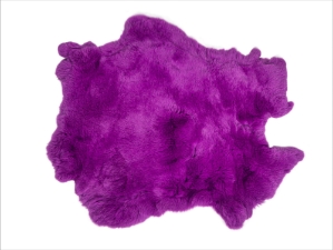 #1 Rex Rabbit: Dyed Iris Orchid: Size B 
