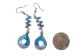 Spiral Swirl Thread Earrings with Drop - 1421-S-AS (Y1XC22)