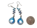 Spiral Swirl Thread Earrings with Drop - 1421-S-AS (Y1X)