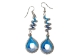 Spiral Swirl Thread Earrings with Drop - 1421-S-AS (Y1XC22)
