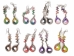 Spiral Swirl Thread Earrings with Drop - 1421-S-AS (Y1XC22)