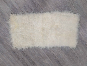 Tibet Lamb Plate: Natural White (Brightened) 3" to 4" Tight Curl 