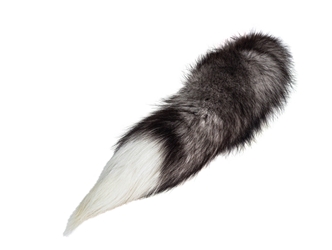 Indigo Fox Tail (Silver-Blue Fox Cross): Select blue frost fox tails
