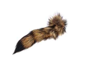 Natural Raccoon Tail: Large 