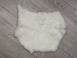 Grade 5 Rabbit Skin: Bleached White 