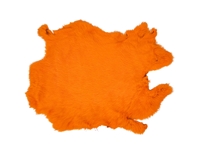 Dyed Rabbt Skin: Fluorescent Orange 