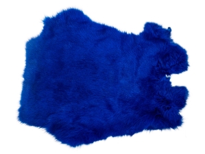 Dyed Rabbt Skin: Blue 