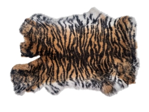 Printed Rabbit Skin: Tiger 5 Pattern 
