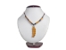 Mohawk Bone Feather Necklace - 200-126 (Y2KC16)
