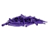 Oil-Painted Dentalium vernedei: ~1" to 1.5": Purple (25 g) - 208-25G-PM-PP (Y2KC11)
