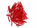 Oil-Painted Dentalium vernedei: ~1" to 1.5": Red (25 g) - 208-25G-PM-RD (Y2KC11)