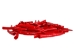 Oil-Painted Dentalium vernedei: ~1" to 1.5": Red (25 g) - 208-25G-PM-RD (Y2KC11)