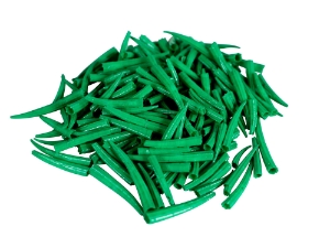 Oil-Painted Dentalium octangulatum: ~0.5" to 1": Green (30 g) dentalia, tusk shells, oil painted