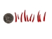 Oil-Painted Dentalium octangulatum: ~0.5" to 1": Red (30 g) - 267-30G-PS-RD (Y2KC13)