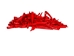 Oil-Painted Dentalium octangulatum: ~0.5" to 1": Red (30 g) - 267-30G-PS-RD (Y2KC13)