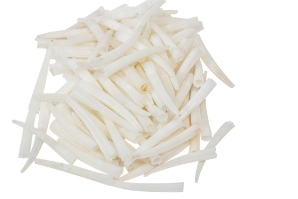 Dentalium octagulatum: ~0.75" to 1" (90 pieces) dentalia, tusk shells