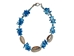 Cowrie Shell and Blue Puka Chips Anklet - 269-AP02B-AS (8UN12)