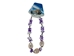 Cowrie Shell and Purple Puka Chips Anklet - 269-AP02P-AS (8UN12)