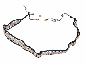 Cowrie Shell Belt with Black Thread cowry belts
