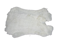 Czech #3 Female Rabbit Skin: Bleached White with Yellow 
