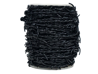 Round Barb Wire Cord 1.5mm x 25m: Black 