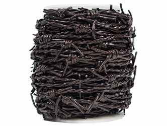 Round Barb Wire Cord 1.5mm x 25m: Brown 